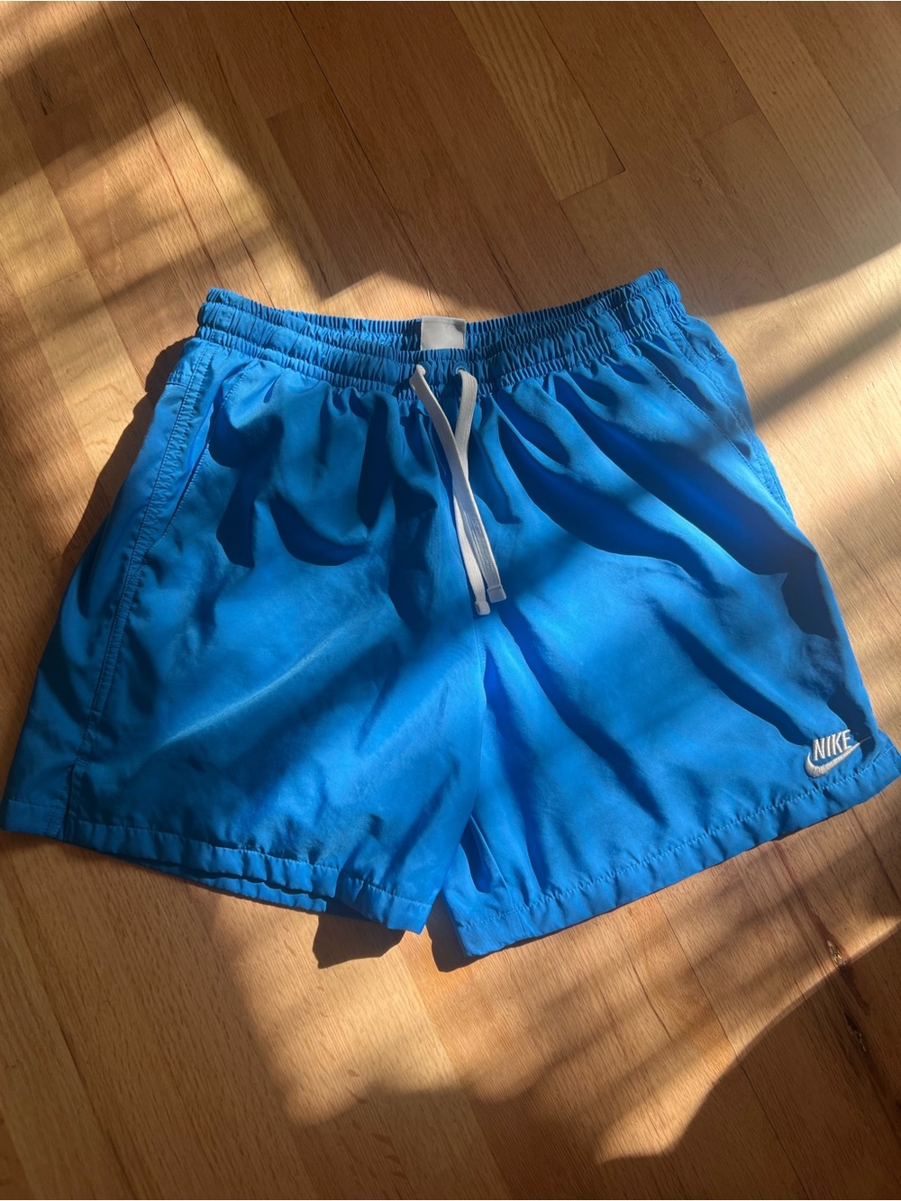 Nike Bright Blue Drawstring Athletic Shorts